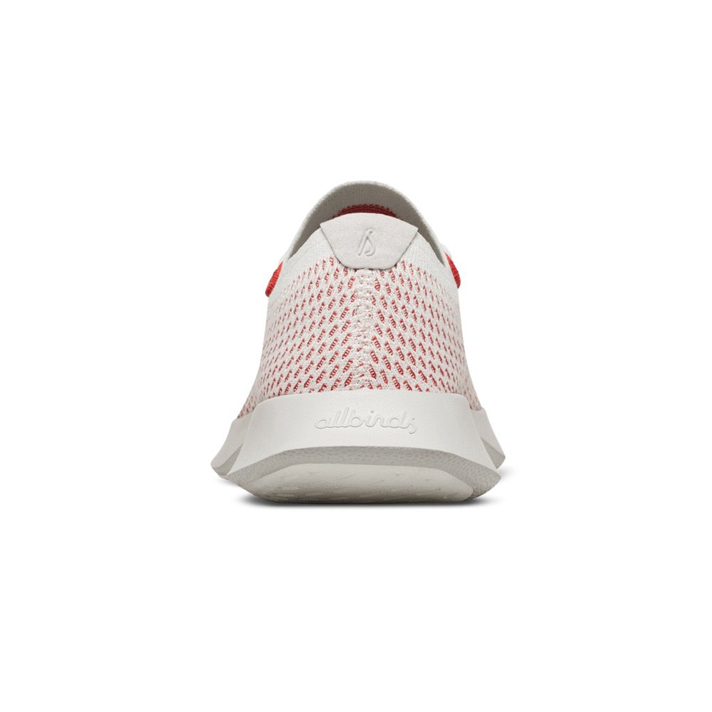 Allbirds Men\'s Tree Dashers - Running Shoes White/Red - JWO316470